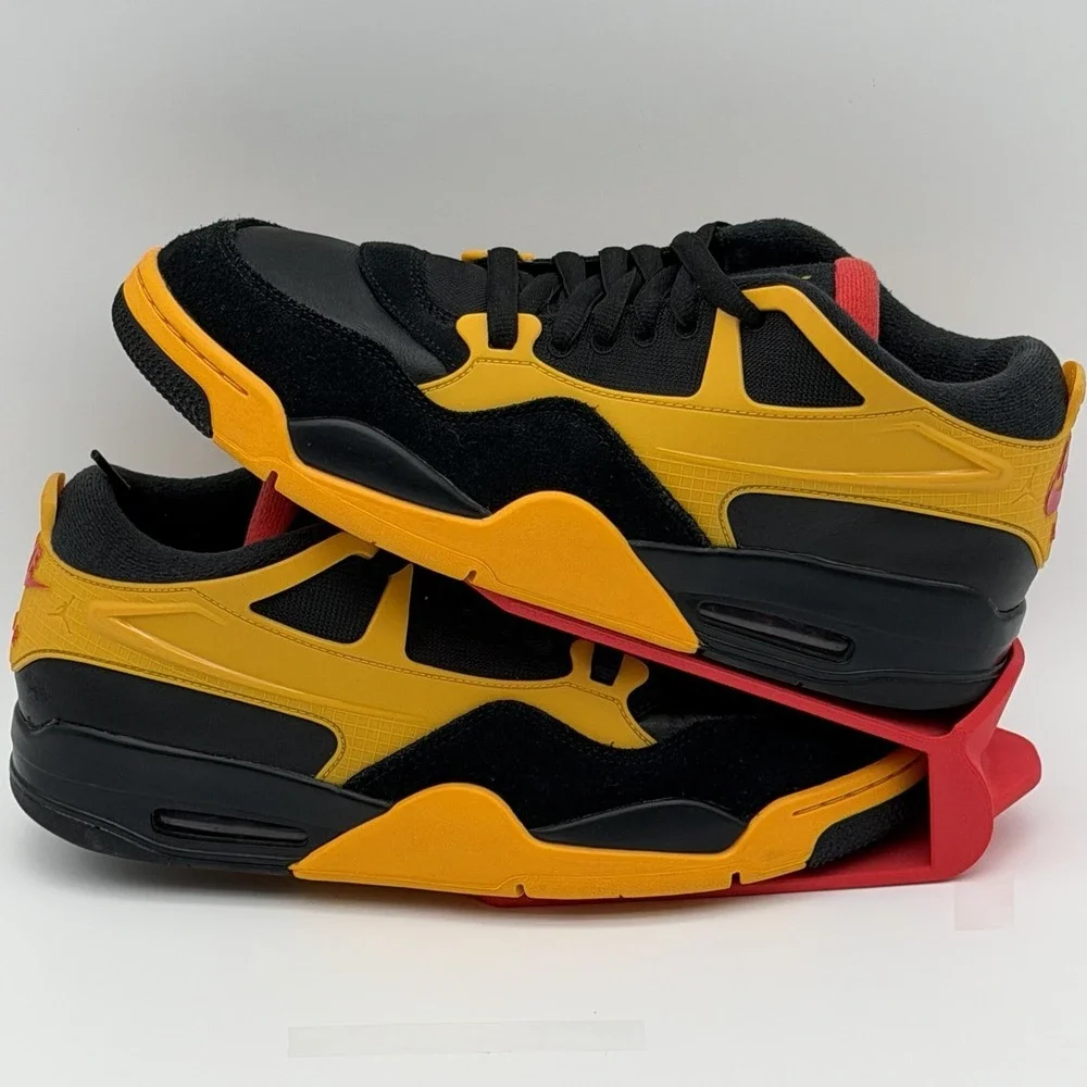 Nike Air Jordan 4 Retro RM Bruce Lee Black Del Sol Comet Red FQ7939-007 12M VNDS